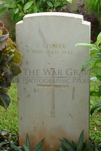 TRINCOMALEE WAR CEMETERY - STOWER, J